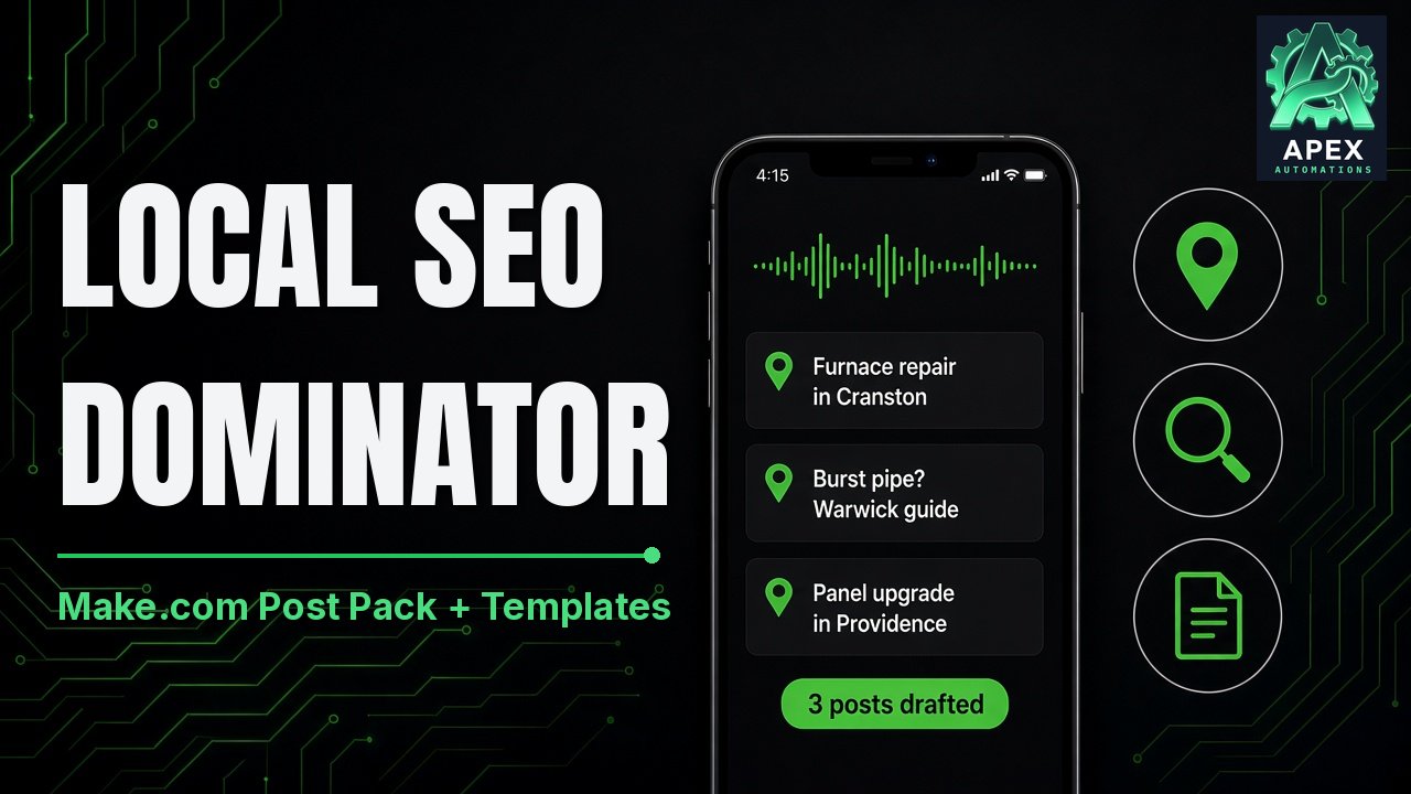 Local SEO Dominator Post Pack cover